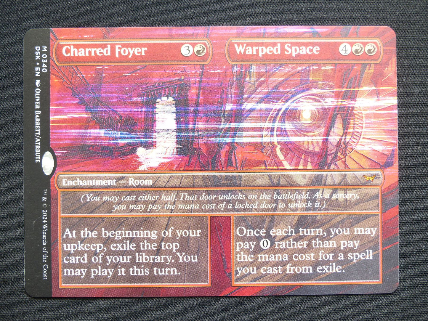 Charred Foyer / Warped Space Borderless - DSK - Mtg Card #2N2