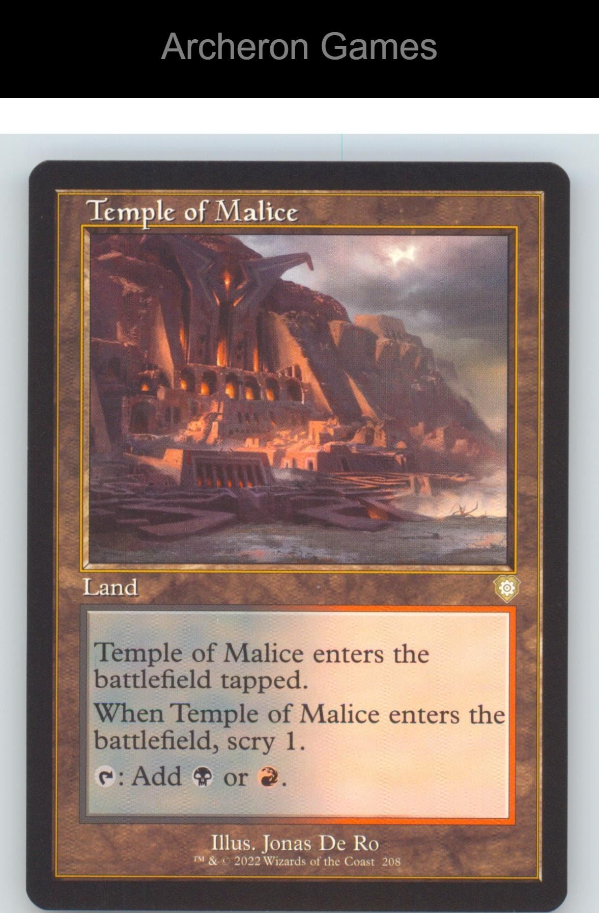 Temple of Malice (Retro Frame) BRC 208 R MTG Card NM/EX+