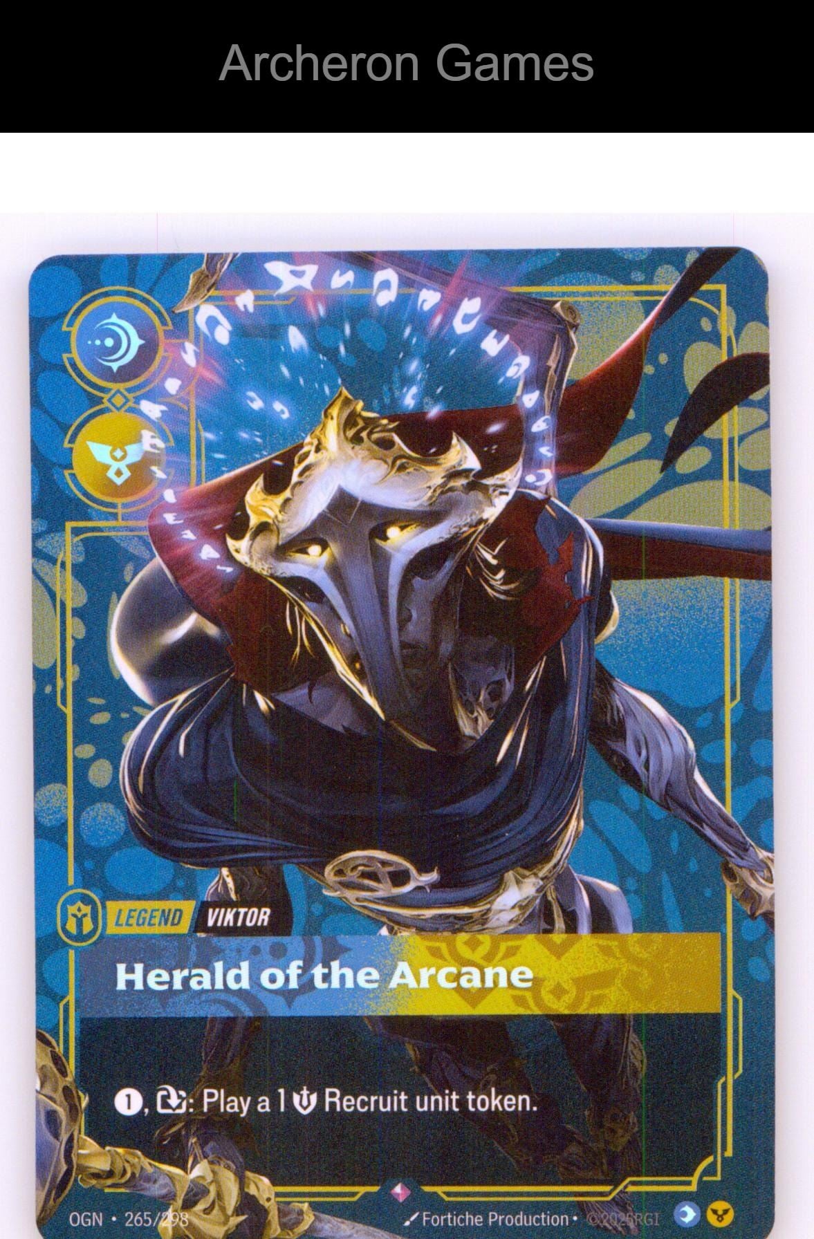 Viktor - Herald of the Arcane OGN 265/298 R Origins Riftbound Card