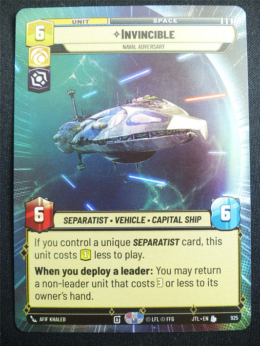 Invinicible 925 Hyperspace Foil - Star Wars Unlimited Card #4GU