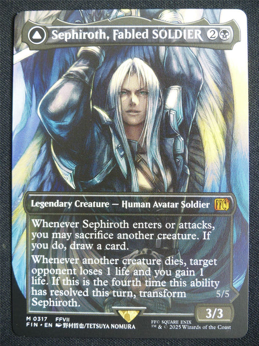 Sephiroth Fabled SOLDIER Borderless - FIN - Mtg Card #3IR