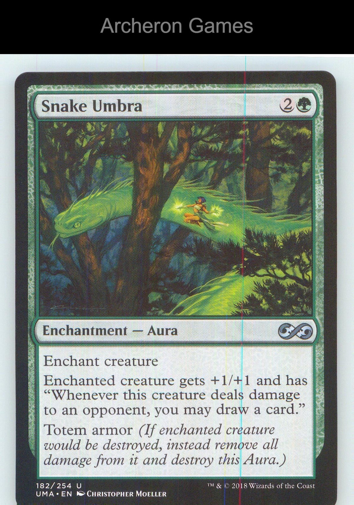 Snake Umbra UMA 182 UC MTG Card NM/EX+