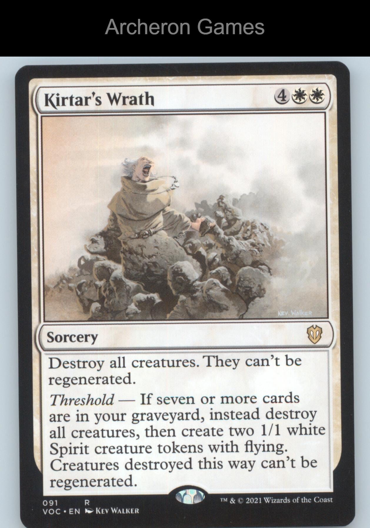Kirtar's Wrath 91 R MTG Card Commander: Innistrad: Crimson Vow