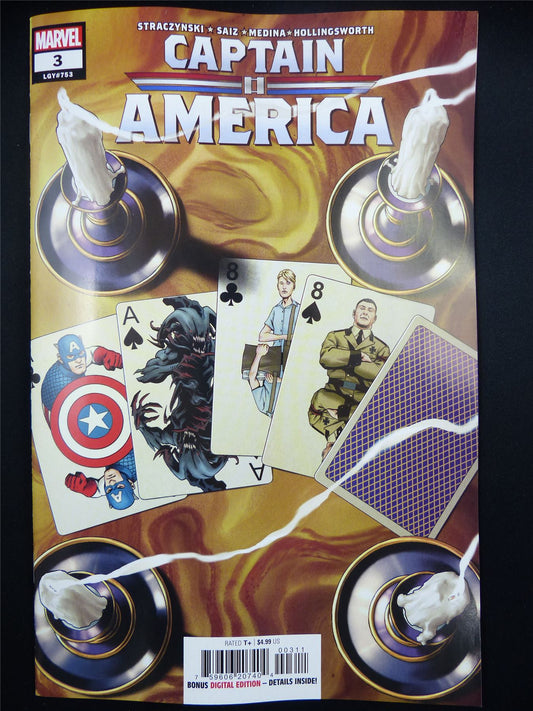 CAPTAIN America #3 - Jan 2024 Marvel Comic #12R
