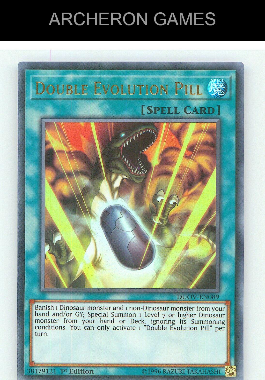 Double Evolution Pill Ultra Rare YUGIOH Card 1st Edition