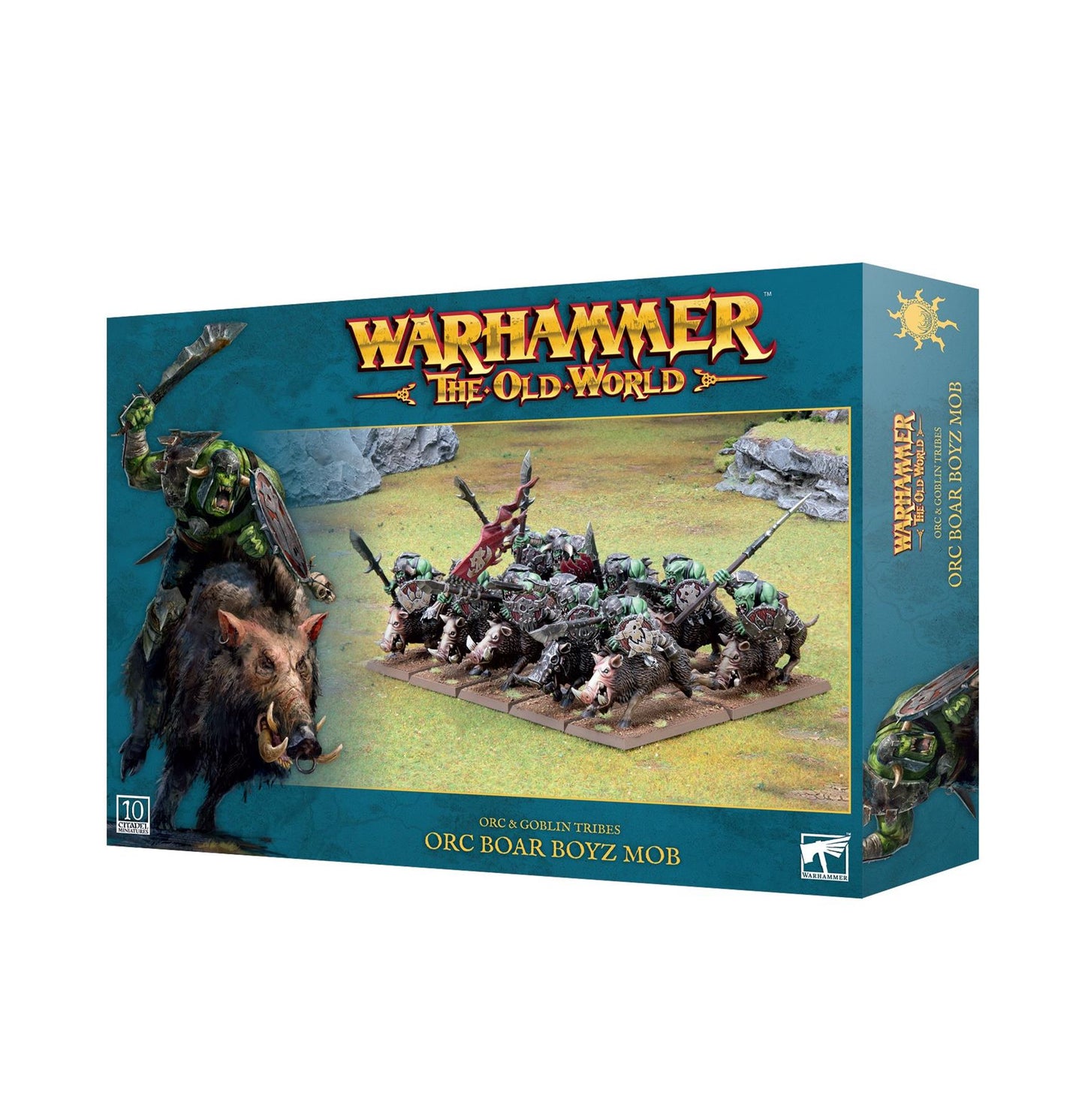 Orc Boar Boyz Mob - Orc and Goblin Tribes - Warhammer the old World - Available From 04/05/2024