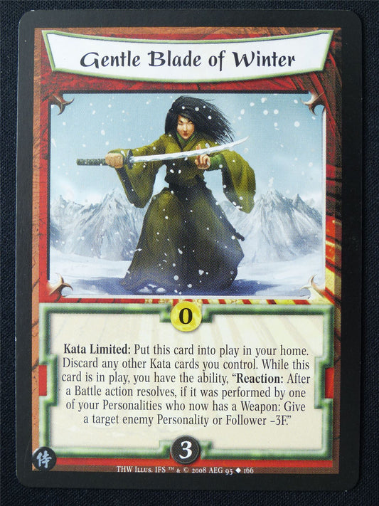 Gentle Blade of Winter - THW - Legend of the Five Rings L5R Card #ZL