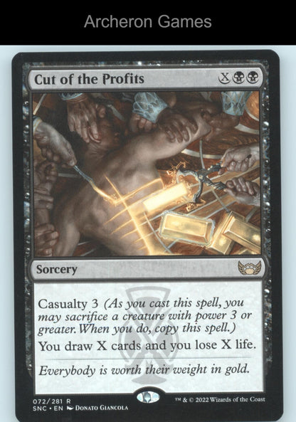 Cut of the Profits 72 R MTG Card Streets of New Capenna