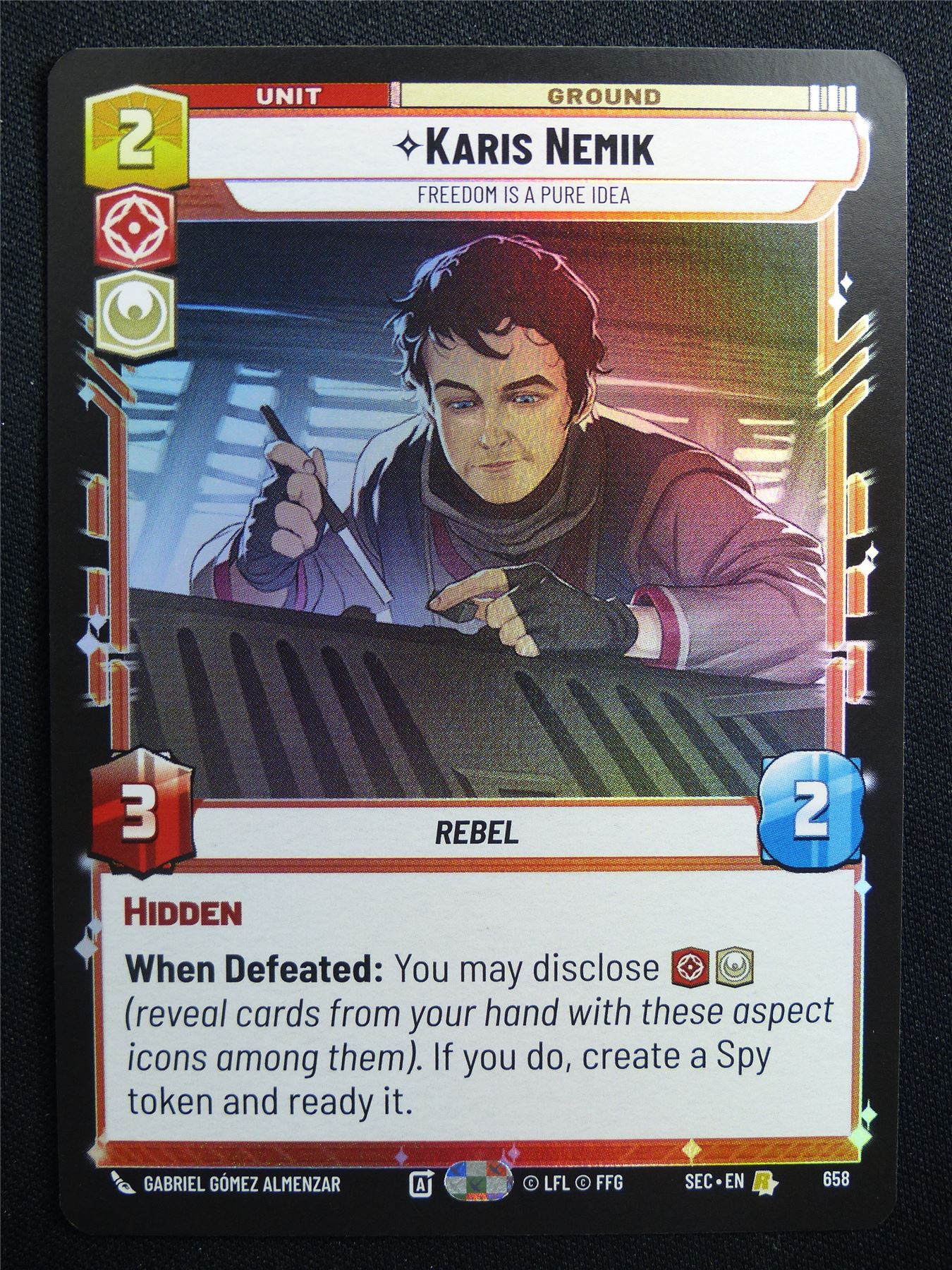Karis Nemik 658 Foil - Star Wars Unlimited Card #AJ