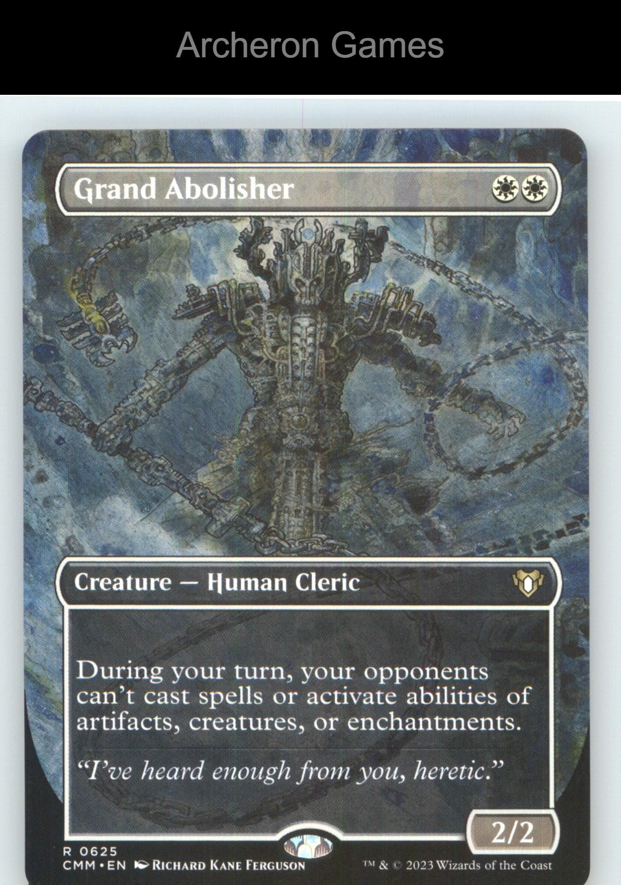 Grand Abolisher (Borderless) CMM 625 R MTG Card NM/EX+