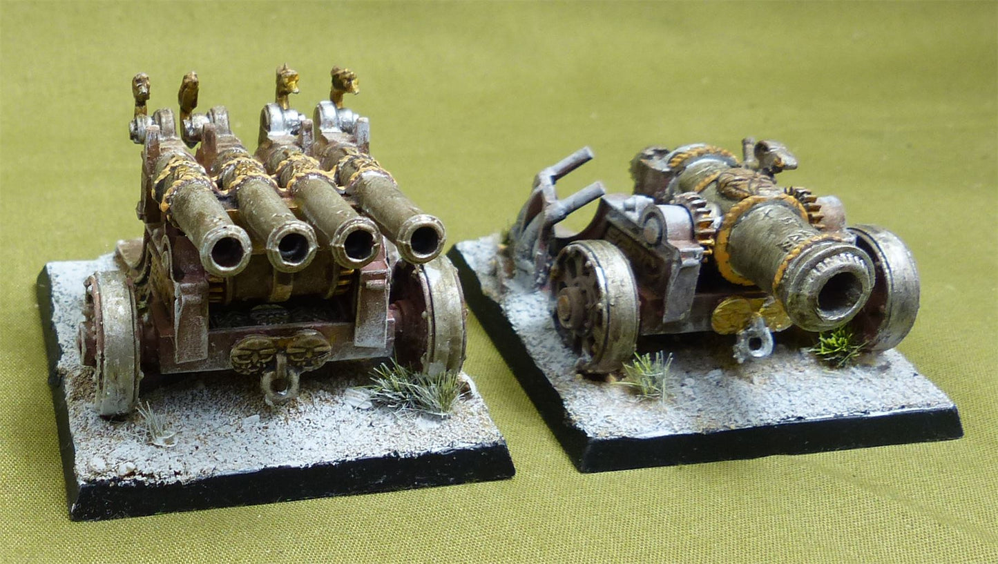 Dwarf Cannon & Organ Gun - Dwarves - Warhammer Old World #6NE