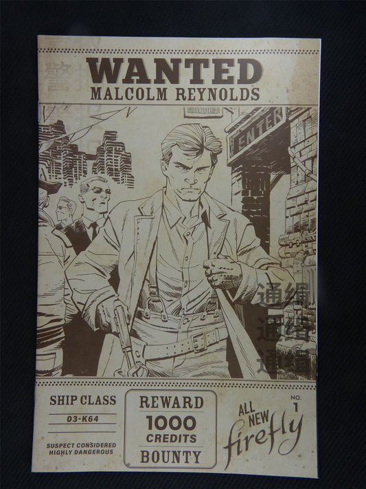 All New FIREFLY #1 Wanted Poster Variant - Boom! Comic #2SE