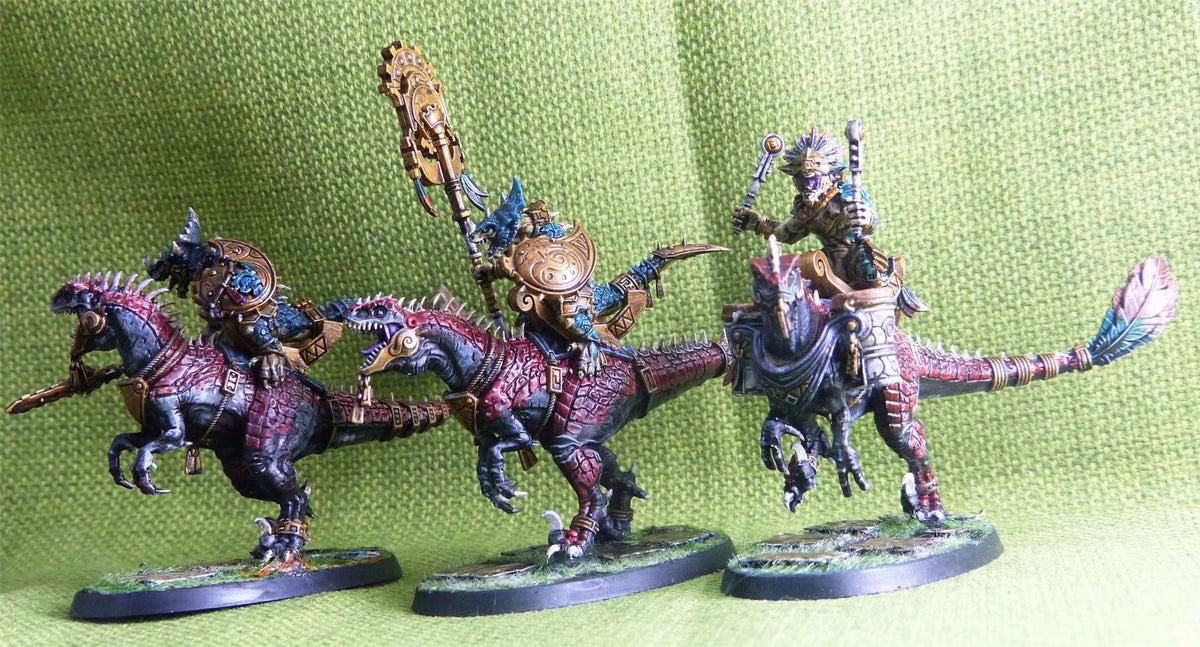 Seraphon - Aggradon Lancers Painted - Warhammer AoS 40k #BB
