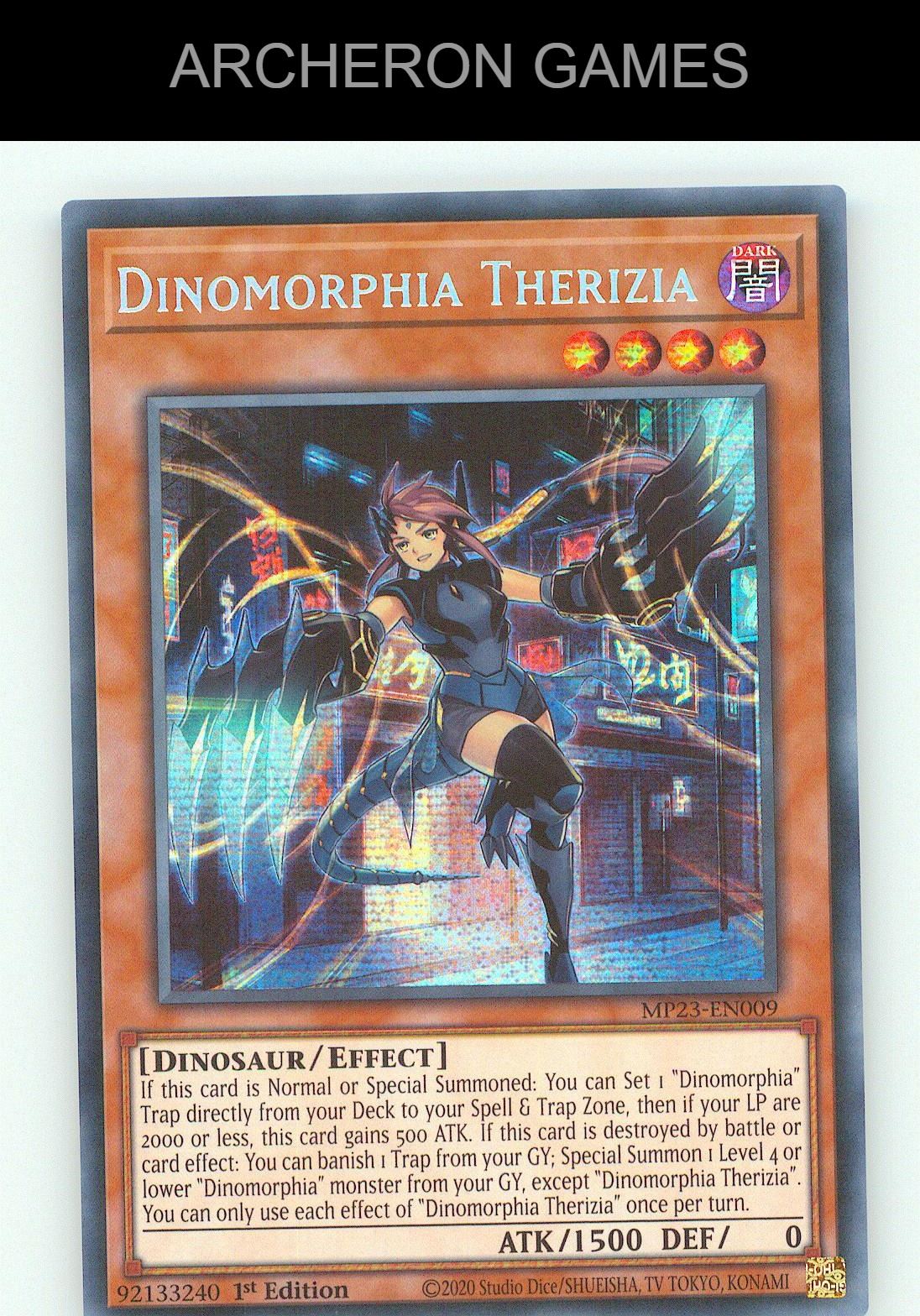 Dinomorphia Therizia (Starlight Rare) SEC YUGIOH Card