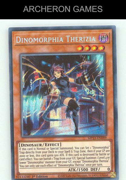 Dinomorphia Therizia (Starlight Rare) SEC YUGIOH Card