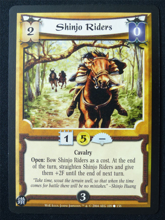 Shinjo Riders - WoE - Legend of the Five Rings L5R Card #131