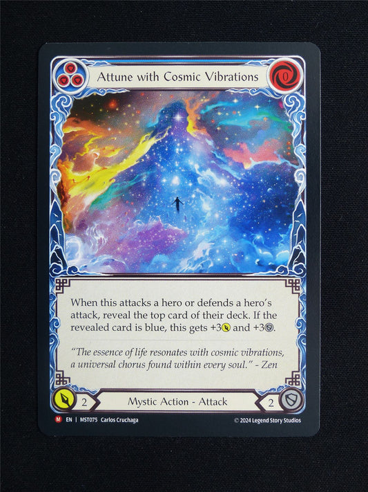Blue Attune with Cosmic Vibrations M MST075 - Flesh & Blood Card #21W