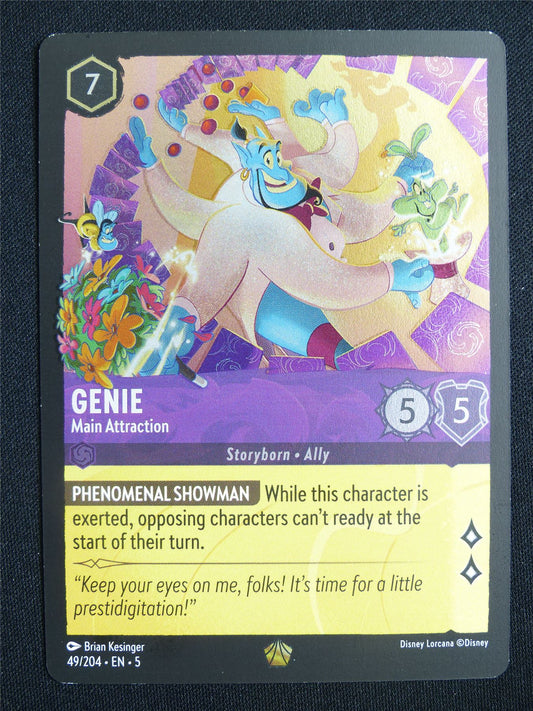 Genie Main Attraction 49/204 Foil - Lorcana Card #14B