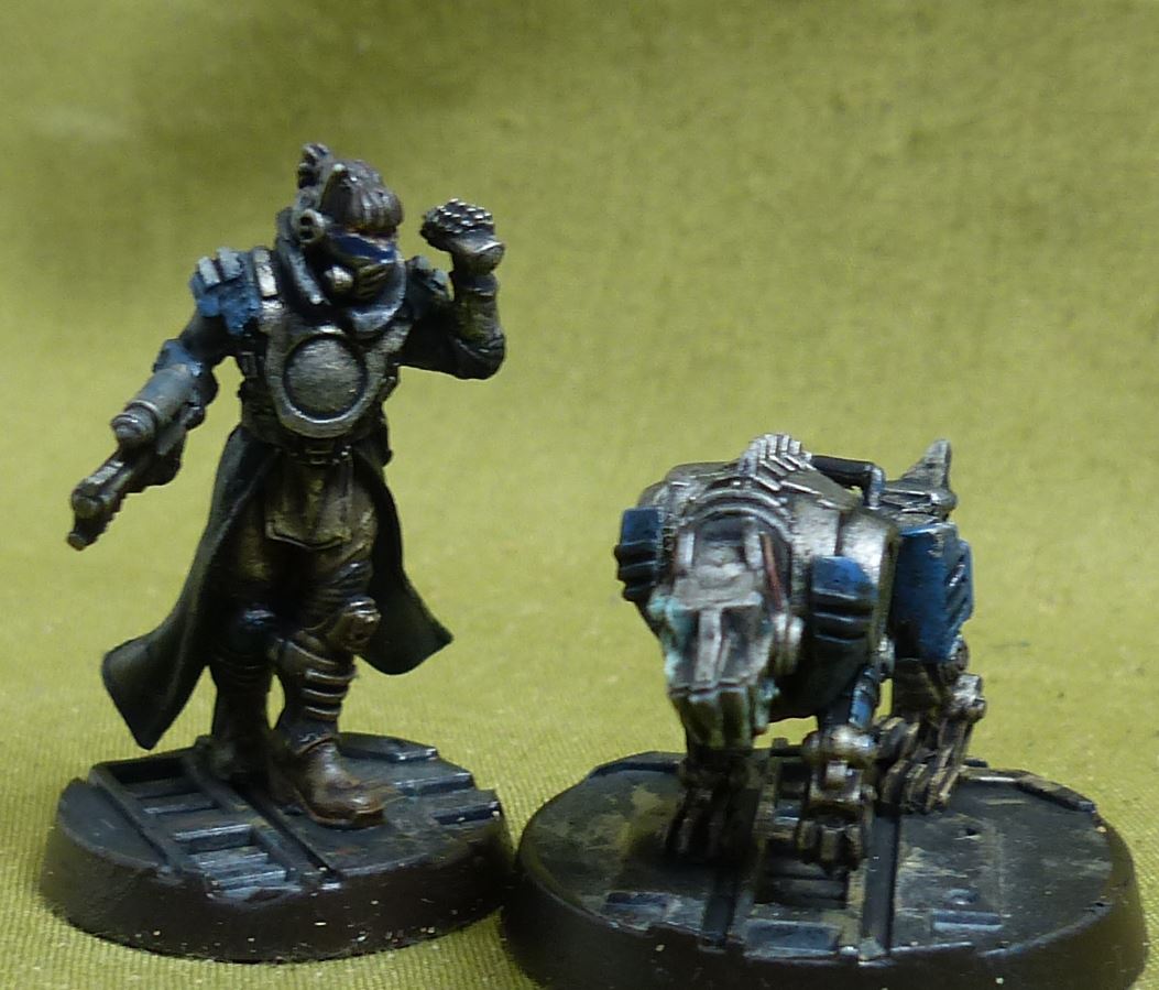 Scrutinator-Primus Servalen painted - Enforcer - Warhammer Necromunda #5CG