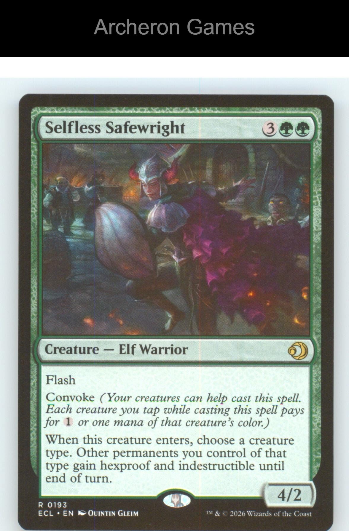 Selfless Safewright ECL 193 R MTG Card NM/EX+