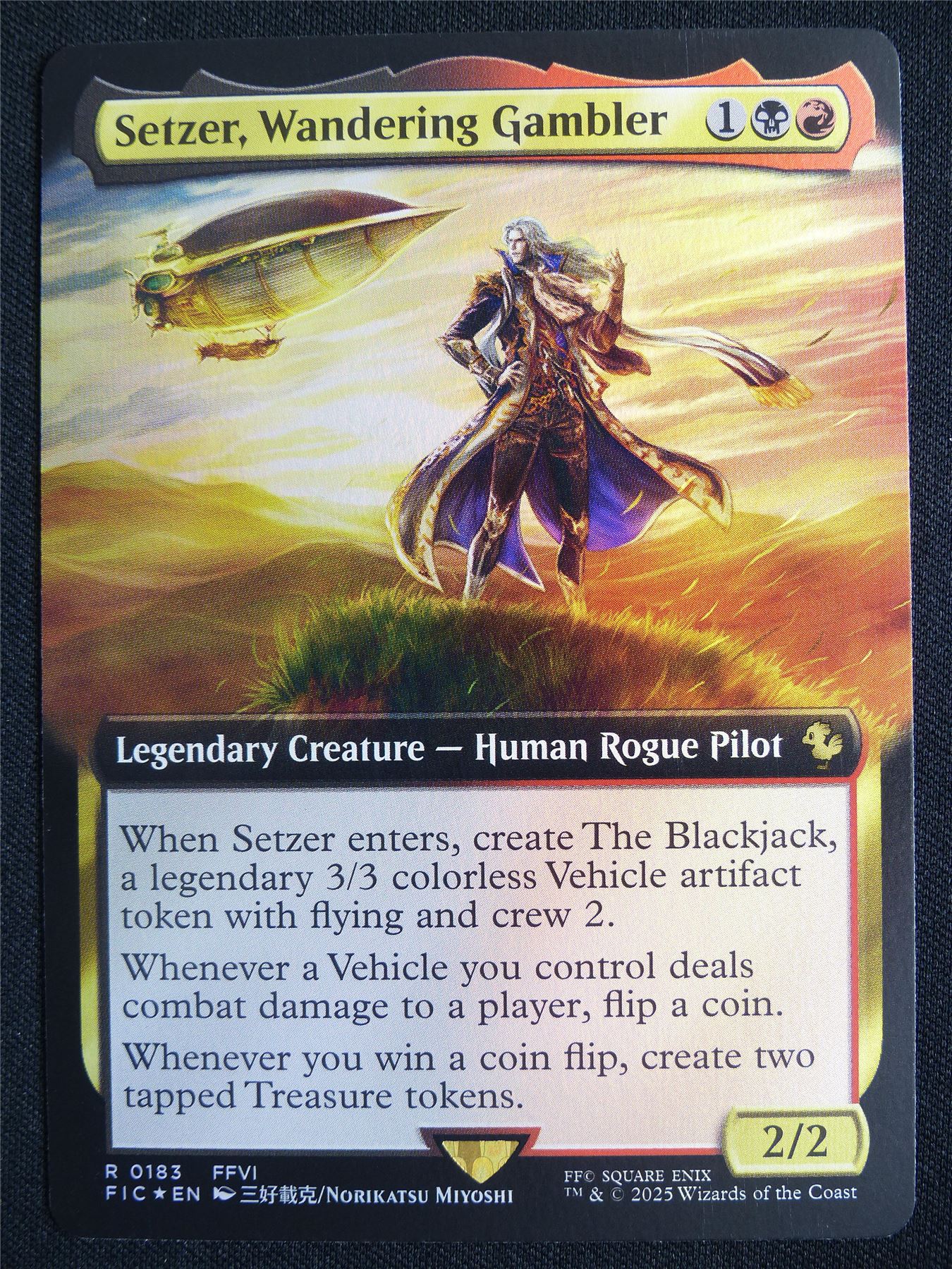 Setzer Wandering Gambler Extended Foil - FIC - Mtg Card #3HL