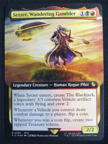 Setzer Wandering Gambler Extended Foil - FIC - Mtg Card #3HL