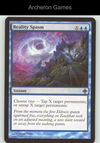Reality Spasm 81 UC MTG Card Rise of the Eldrazi