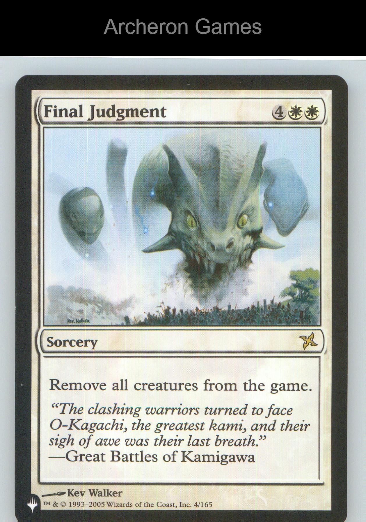 Final Judgment BOK 4 R MTG Card NM/EX+