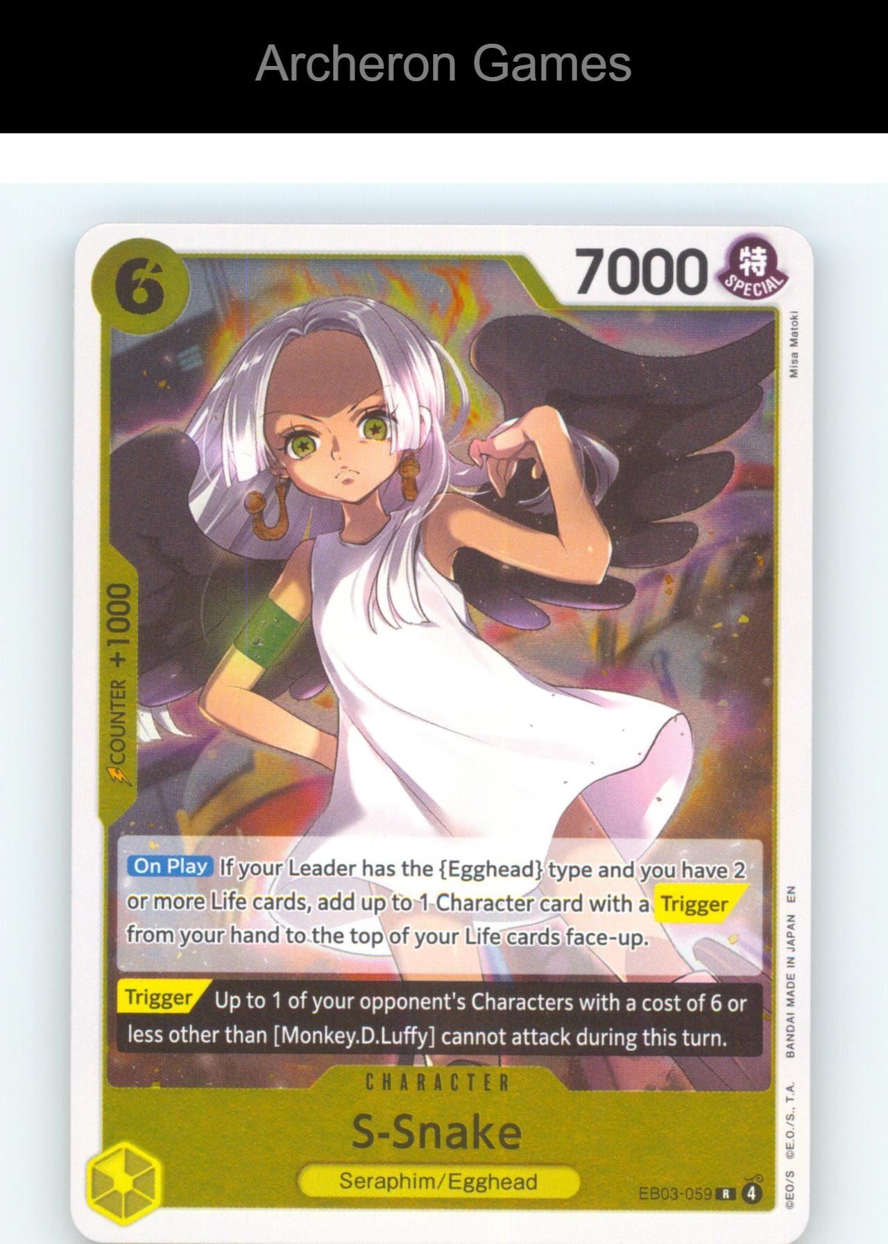 S-Snake EB03-059 R One Piece Card NM/EX+ Foil