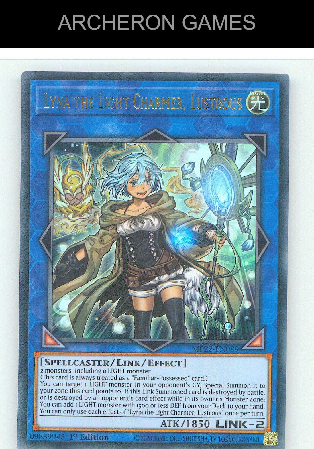 Lyna the Light Charmer, Lustrous Ultra Rare YUGIOH Card 1st Edition