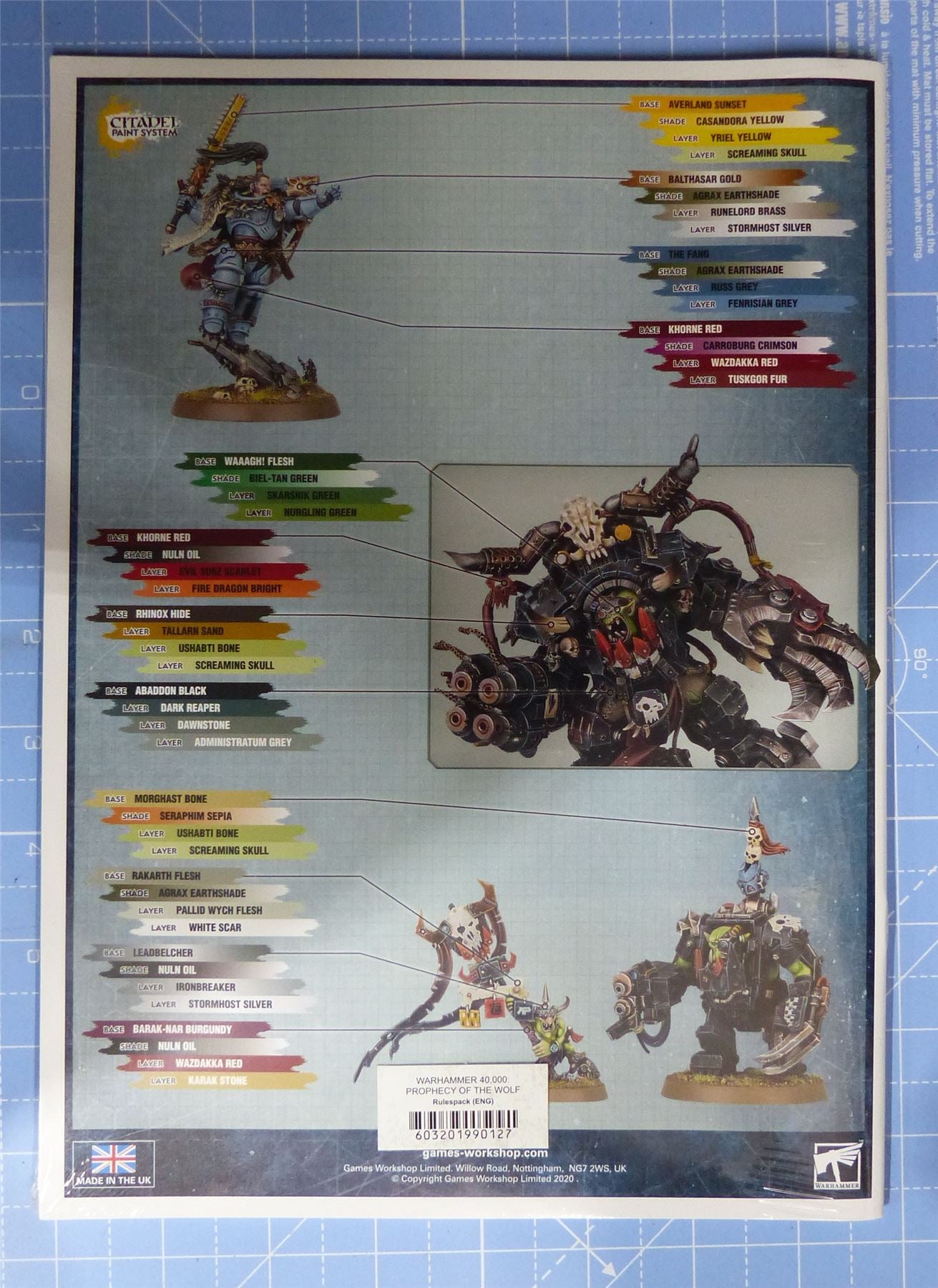 Prophecy of the Wolf Supplement Booklet Softback - Warhammer 40K #12B