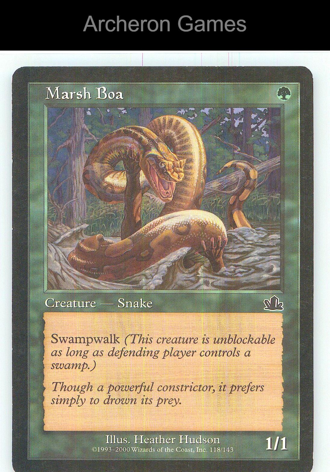 Marsh Boa PCY 118 C MTG Card NM/EX+