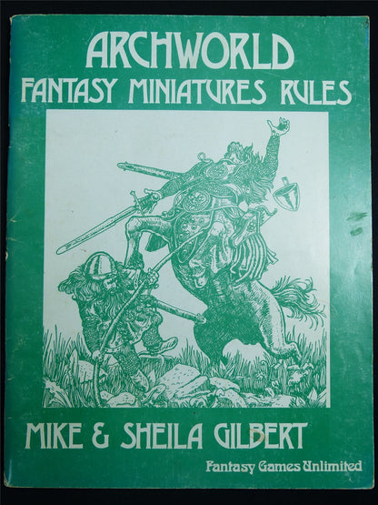 Archworld Fantasy Miniatures Rules - Fantasy Games Unlimited Booklet #2RI