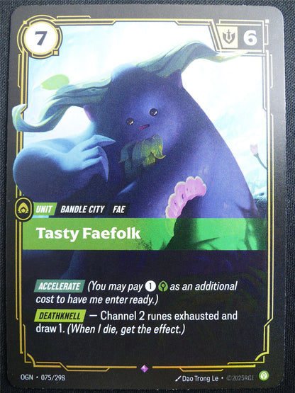 Tasty Faefolk 075/298 Epic Rare Foil - OGN - Riftbound Card #2E0