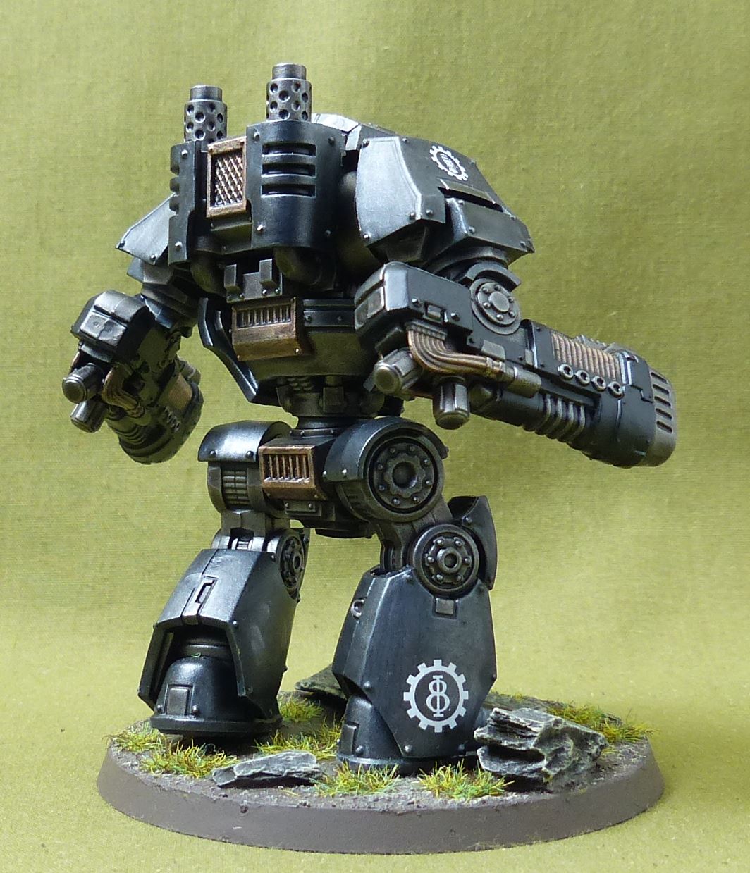 Contemptor Dreadnought painted - Imperial Fists - Warhammer Horus Heresy #7UZ