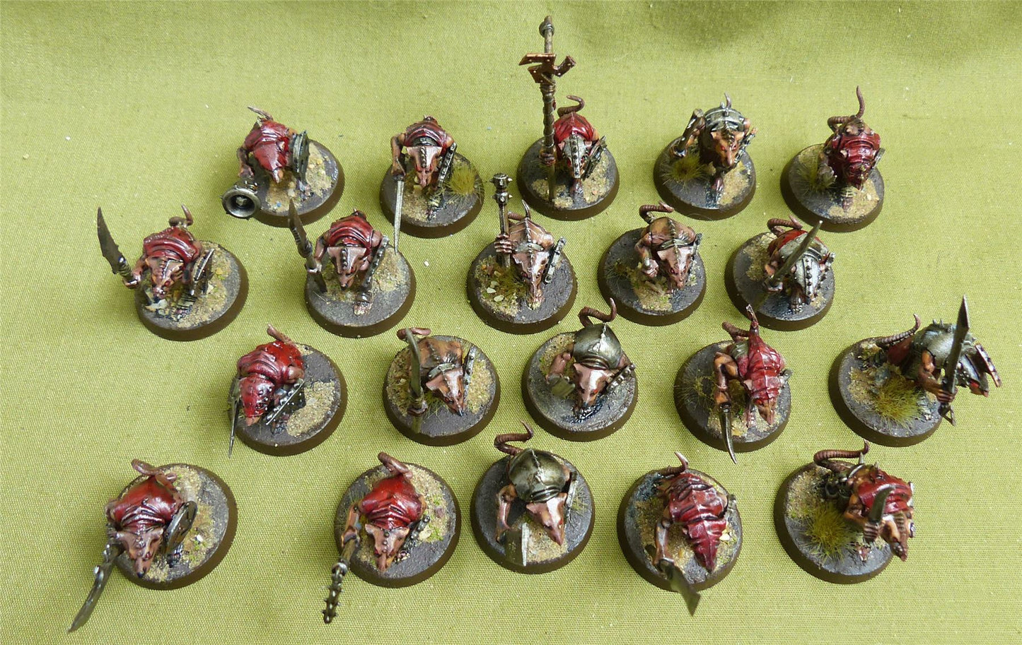 Clanrats painted - Skaven - Warhammer AoS #16I