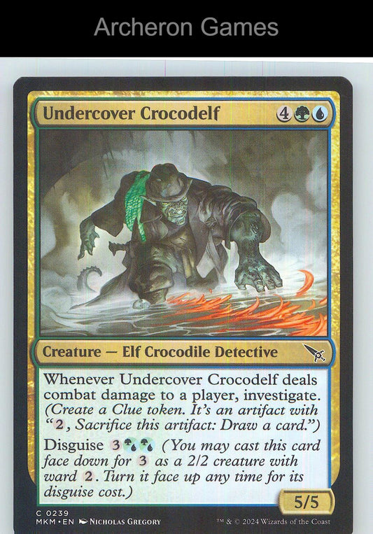 Undercover Crocodelf (b) MKM 239 C MTG Card NM/EX+