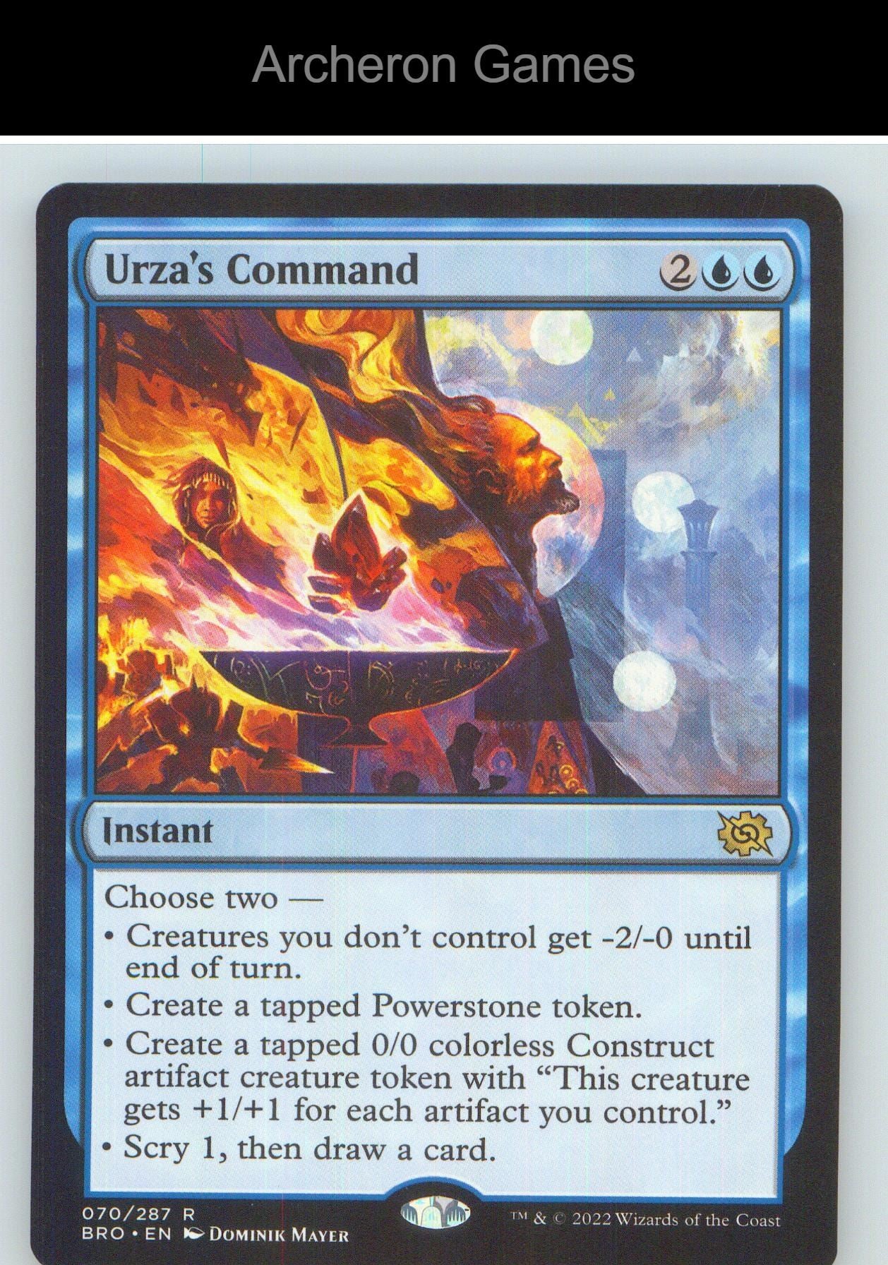 Urza's Command BRO 70 R MTG Card NM/EX+