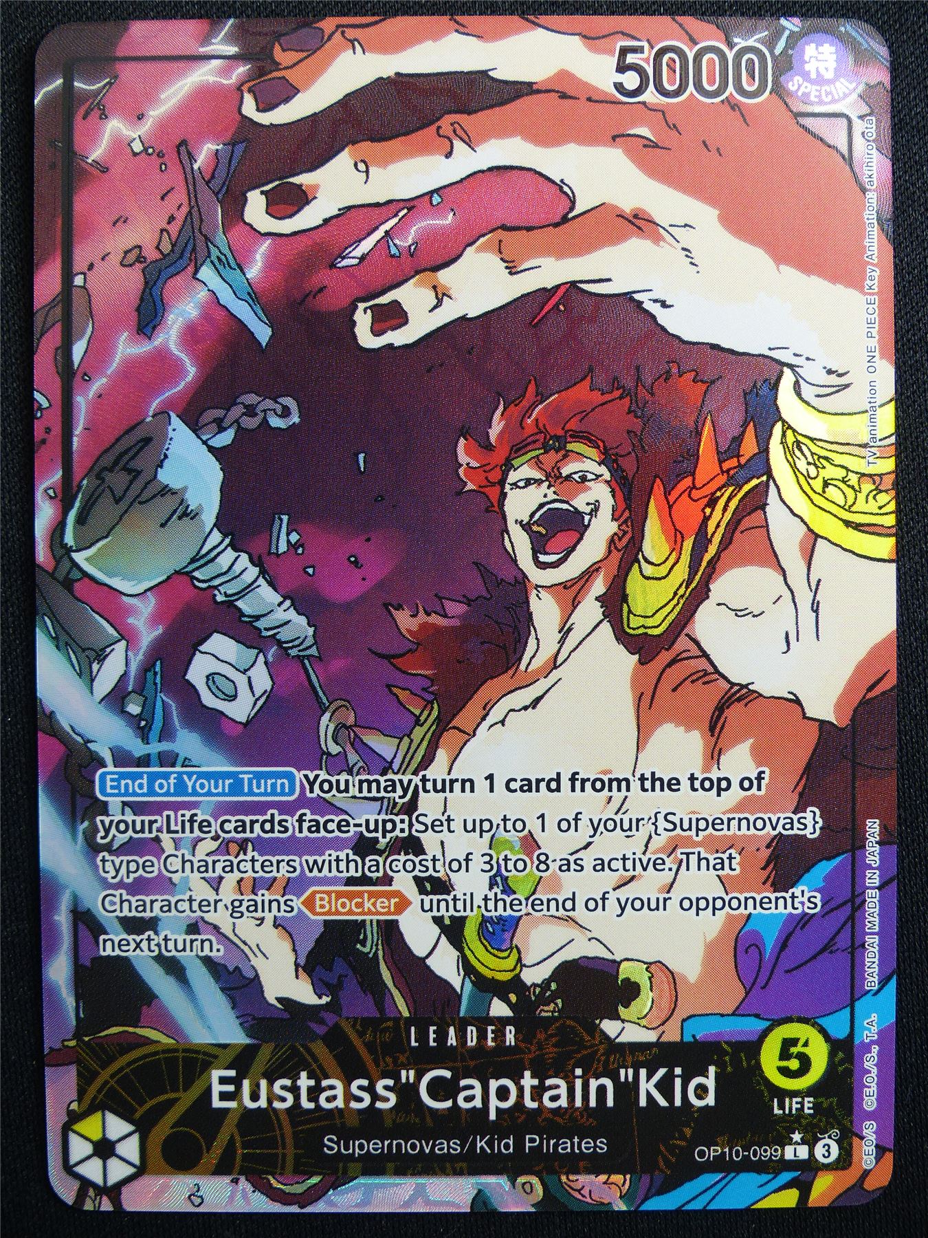 Eustass Captain Kid OP10-099 L Foil - One Piece Card #4WN