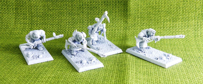 Skaven - Warplock Jezzail incomplete models x 4 - Warhammer AoS 40k #E3