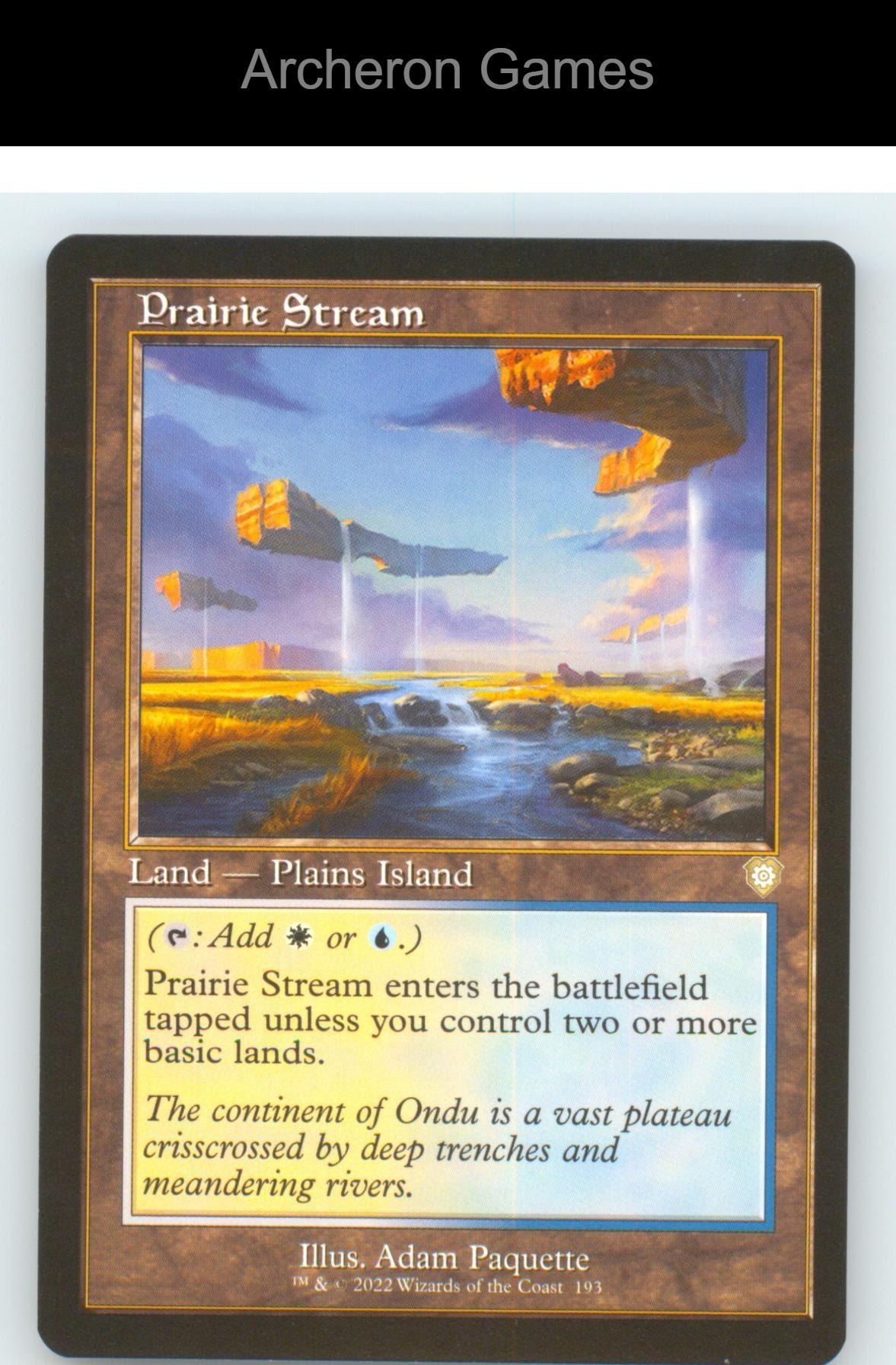 Prairie Stream (Retro Frame) BRC 193 R MTG Card NM/EX+