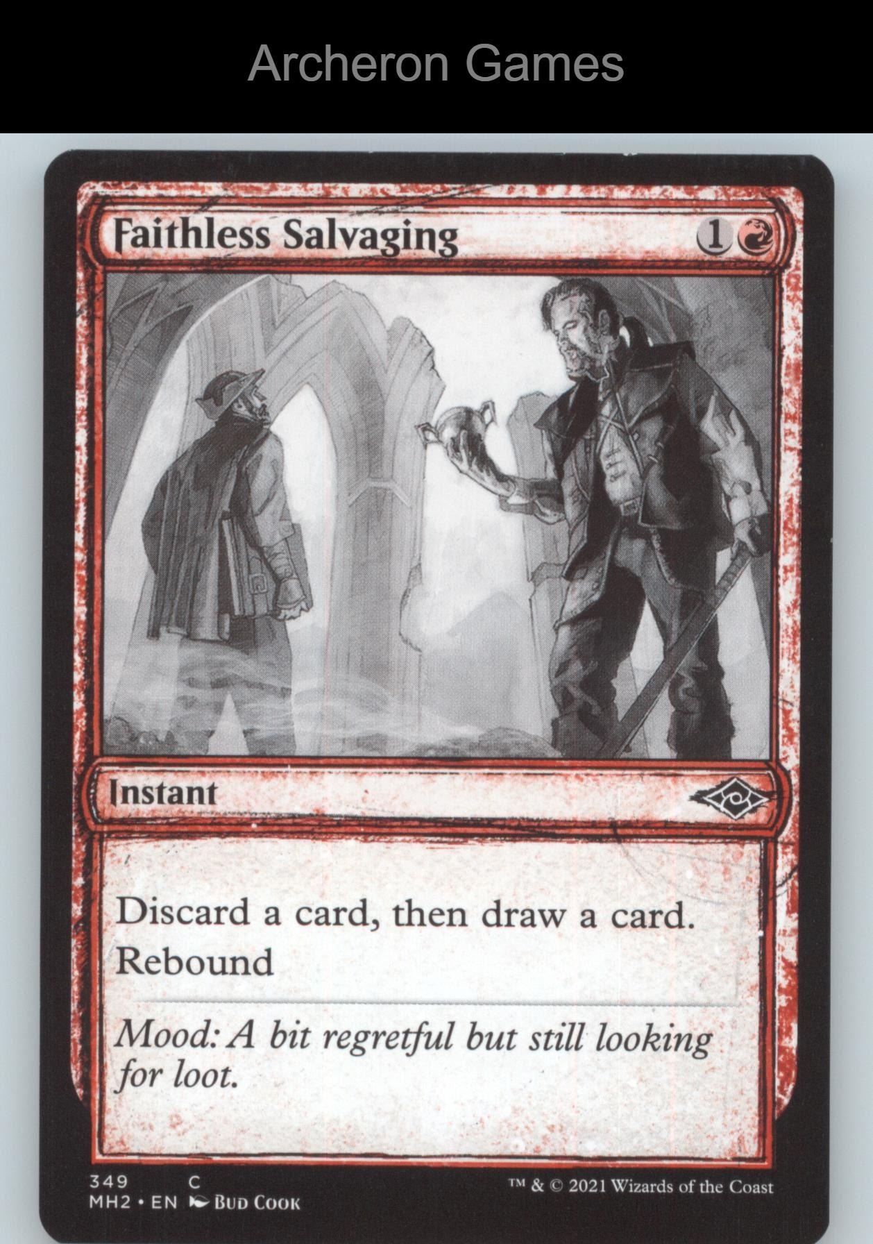 Faithless Salvaging (Showcase) 349 C MTG Card Modern Horizons 2