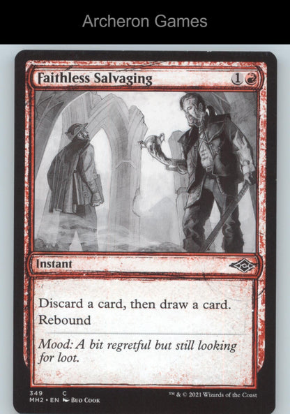 Faithless Salvaging (Showcase) 349 C MTG Card Modern Horizons 2