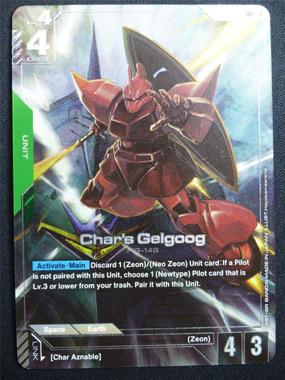 Char's Gelgoog GD01-023 LR+ Alt Art Foil - Gundam Card #47B