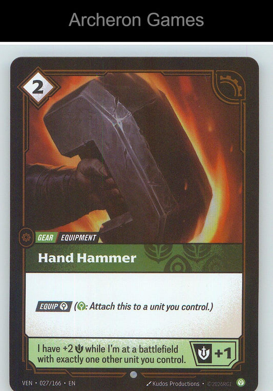 Hand Hammer VEN 027/166 C Vendetta Riftbound Card