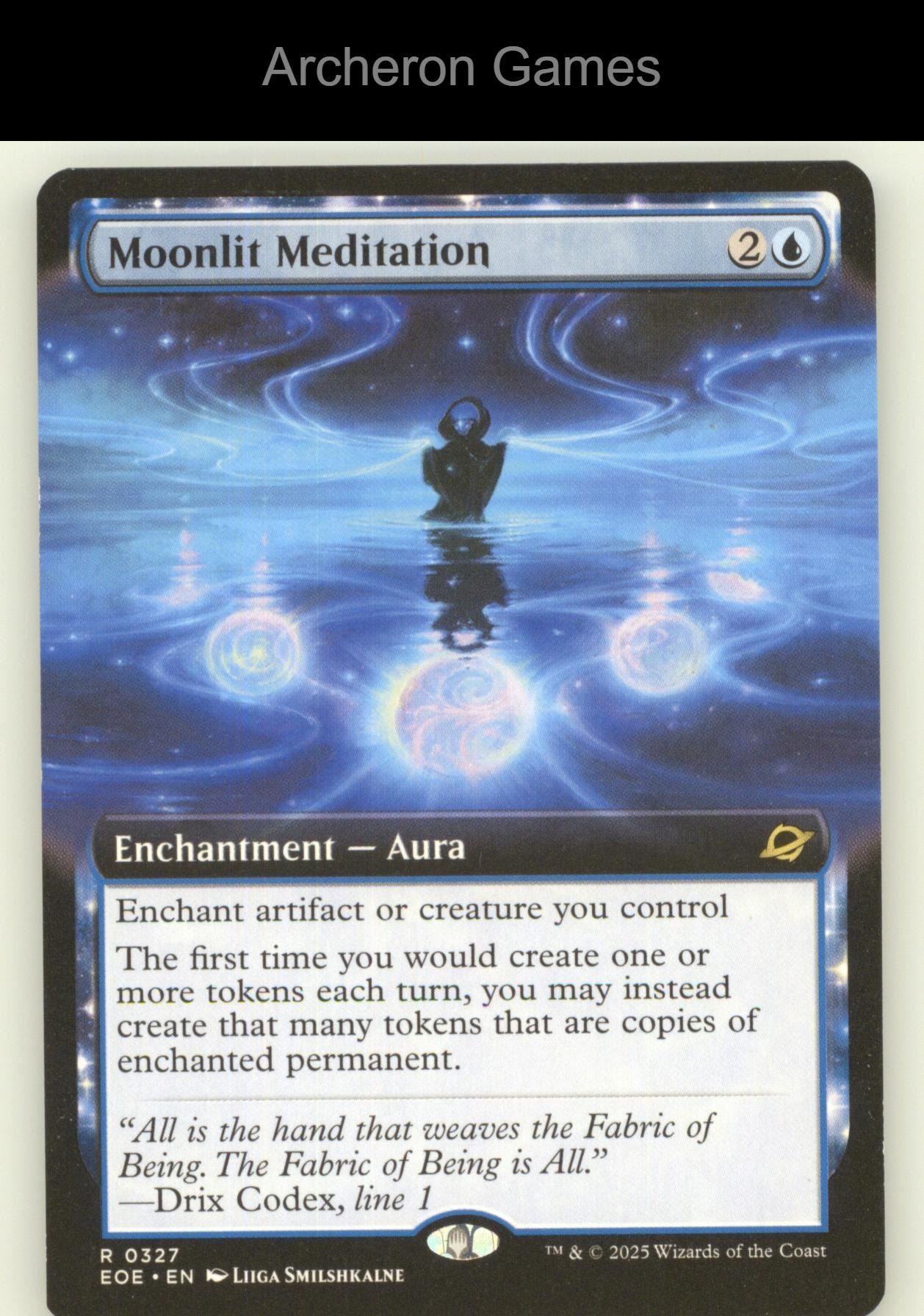 Moonlit Meditation (Extended Art) 327 R MTG Card Edge of Eternities