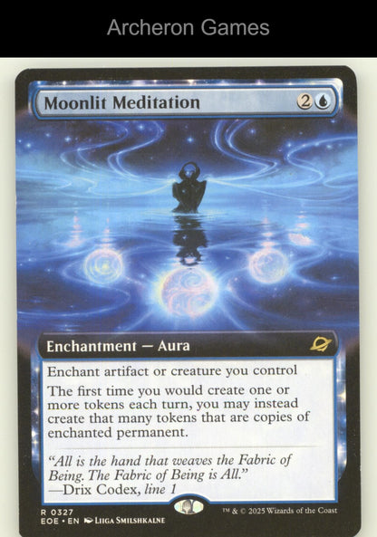 Moonlit Meditation (Extended Art) 327 R MTG Card Edge of Eternities