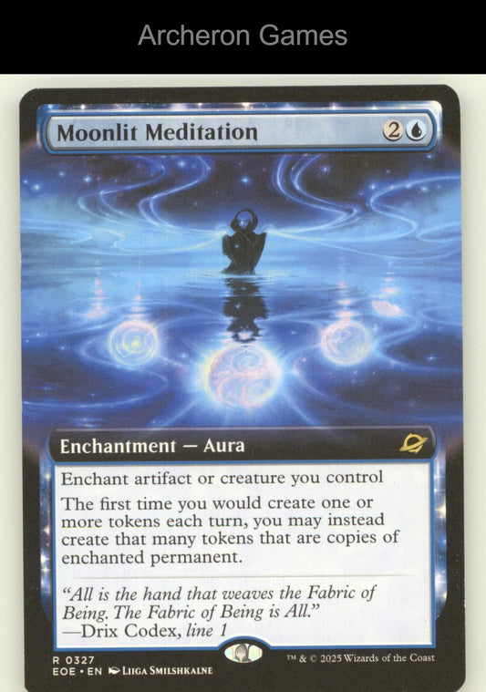 Moonlit Meditation (Extended Art) 327 R MTG Card Edge of Eternities