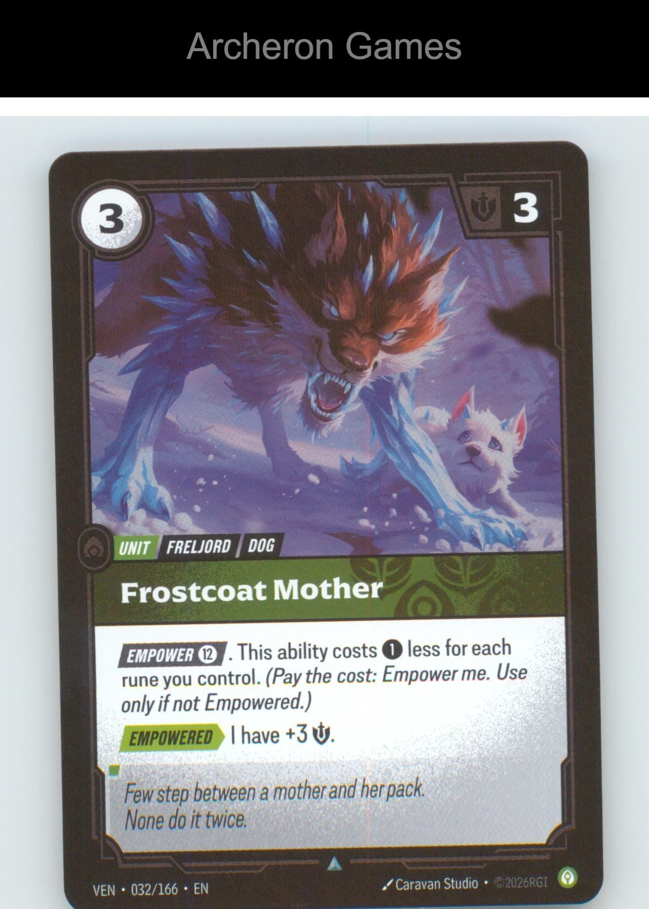 Frostcoat Mother VEN 032/166 UC Vendetta Riftbound Card Foil