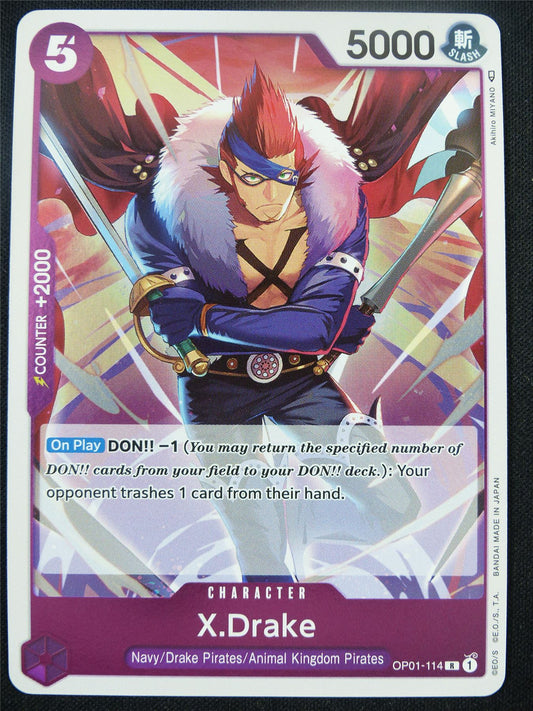 X.Drake OP01114 R Foil - One Piece Card #AG